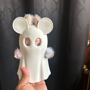 Adorable White Ghost Costume For Your Labubu